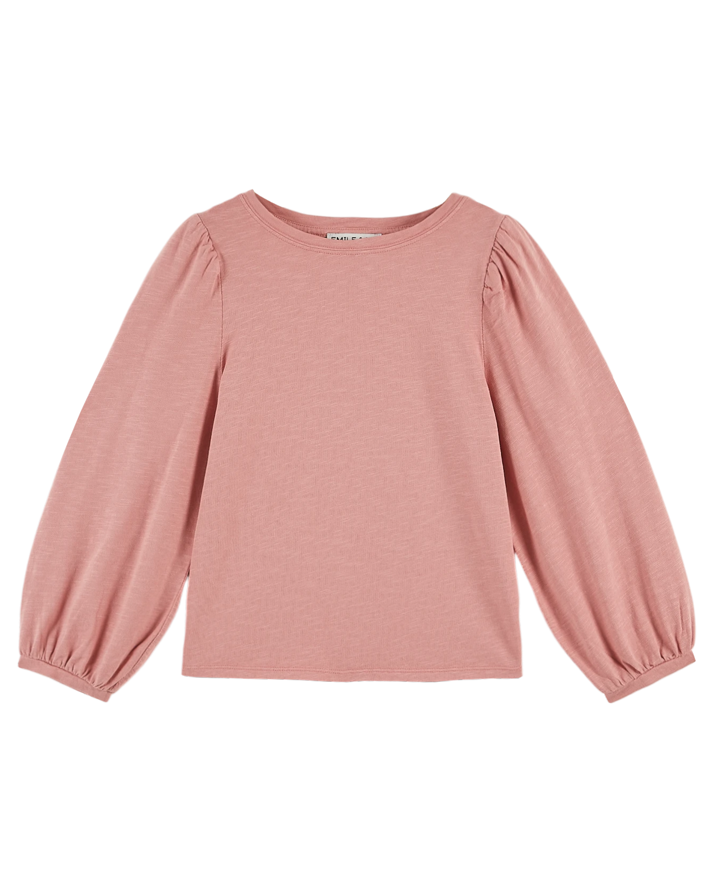 T-shirt flammé fille coton bio blush