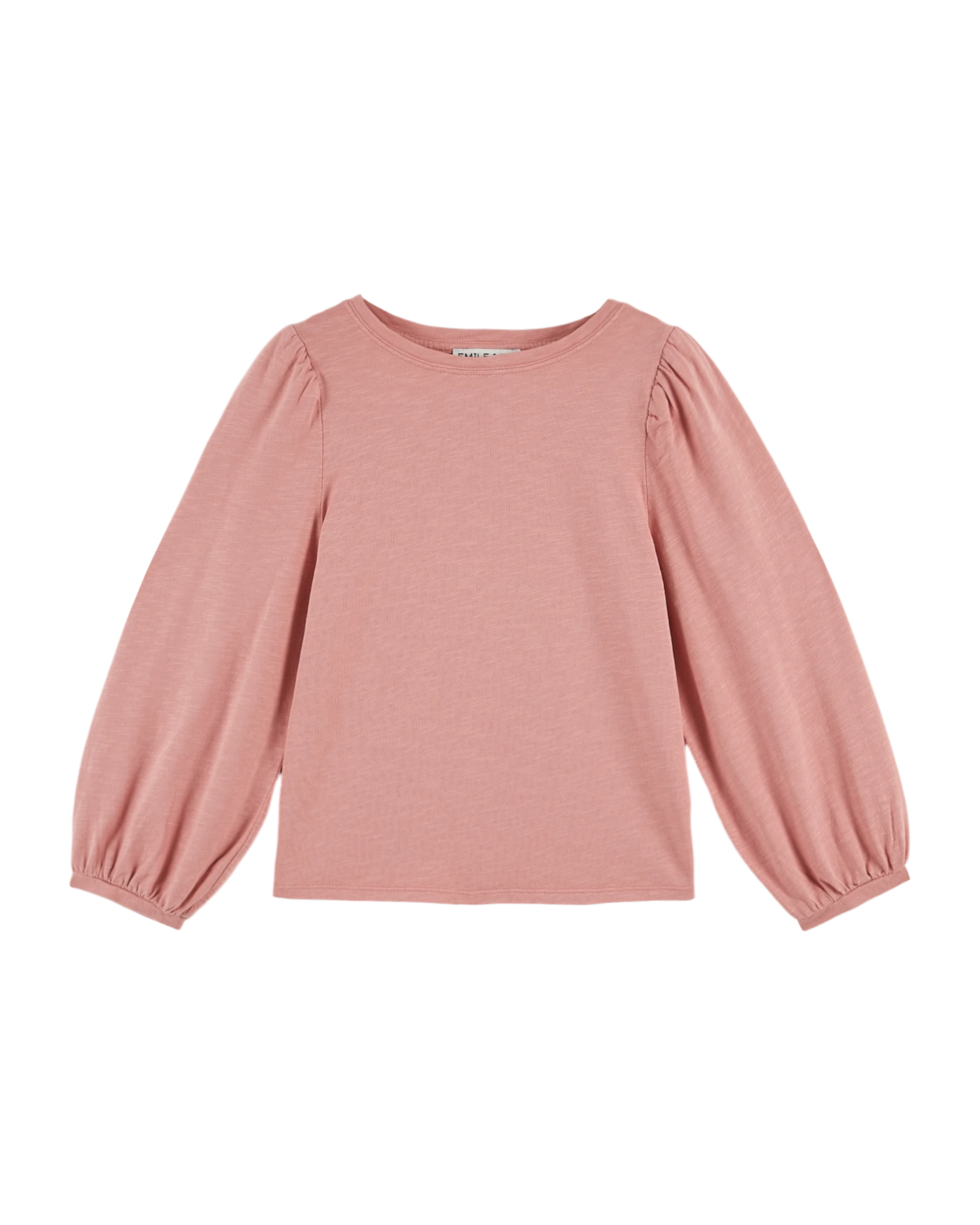 T-shirt flammé fille coton bio blush