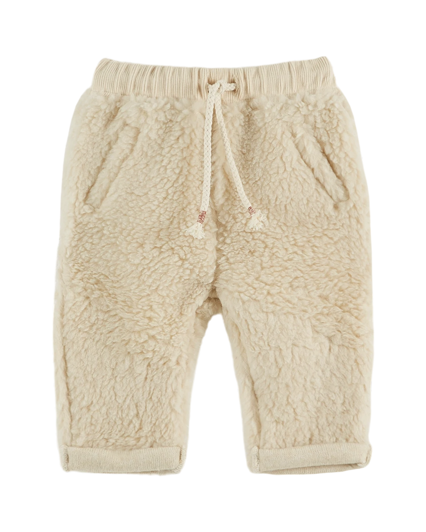 Pantalon sherpa écru