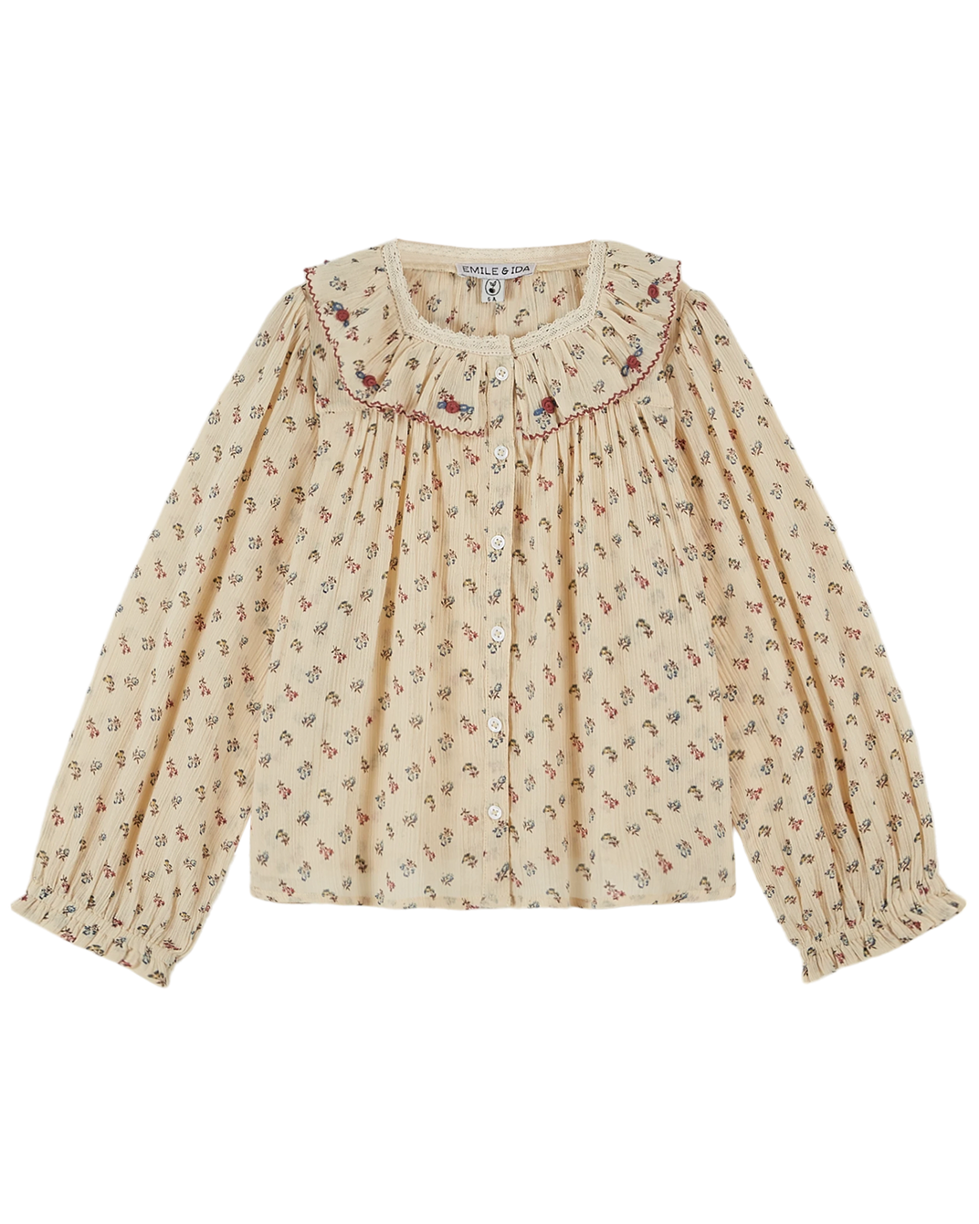 Blouse voile de coton Sorgue écru