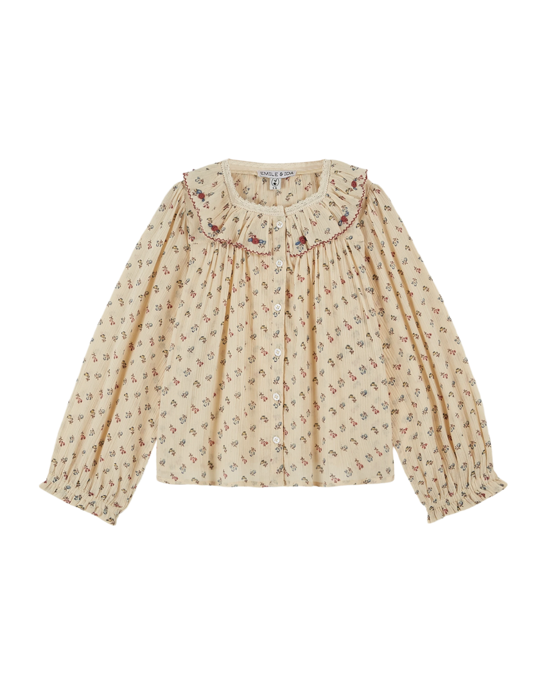 Blouse voile de coton Sorgue écru