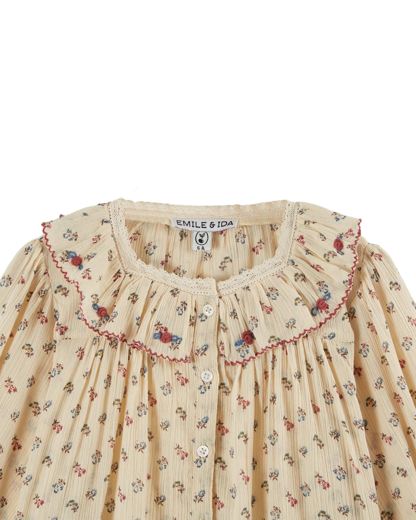 Blouse voile de coton Sorgue écru