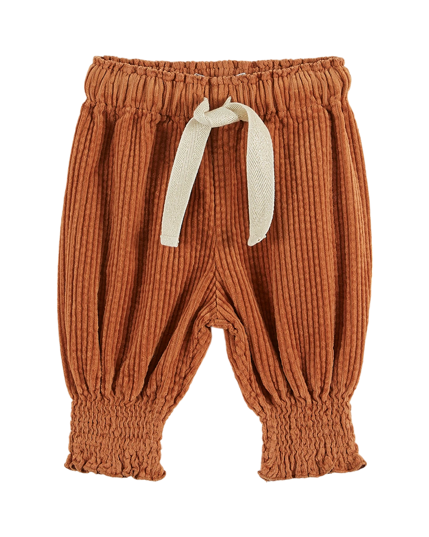 Pantalon sarouel velours marron