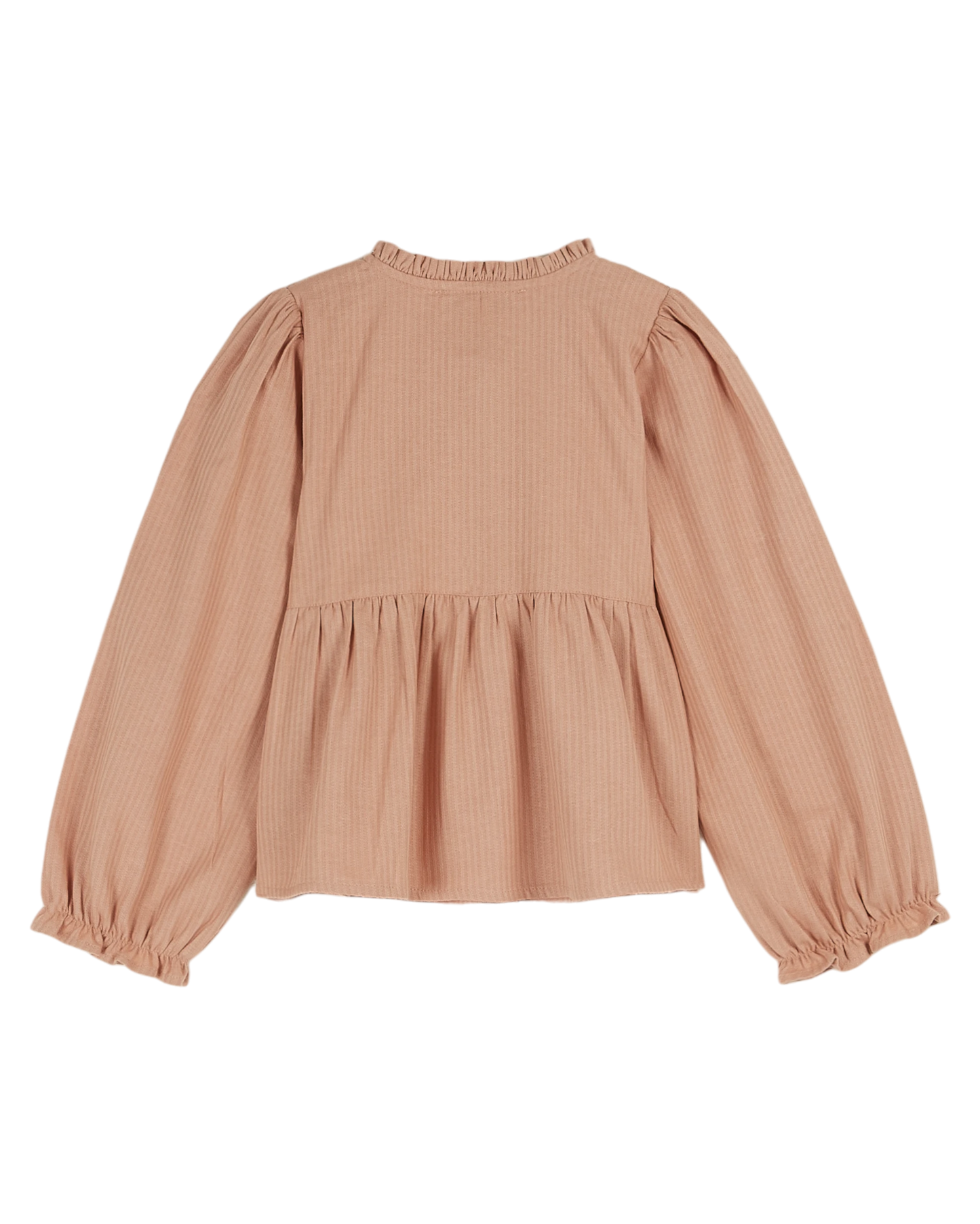 Blouse smockée poudre