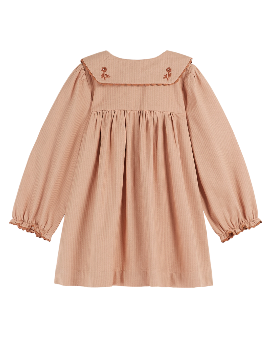 Robe vintage brodée poudre