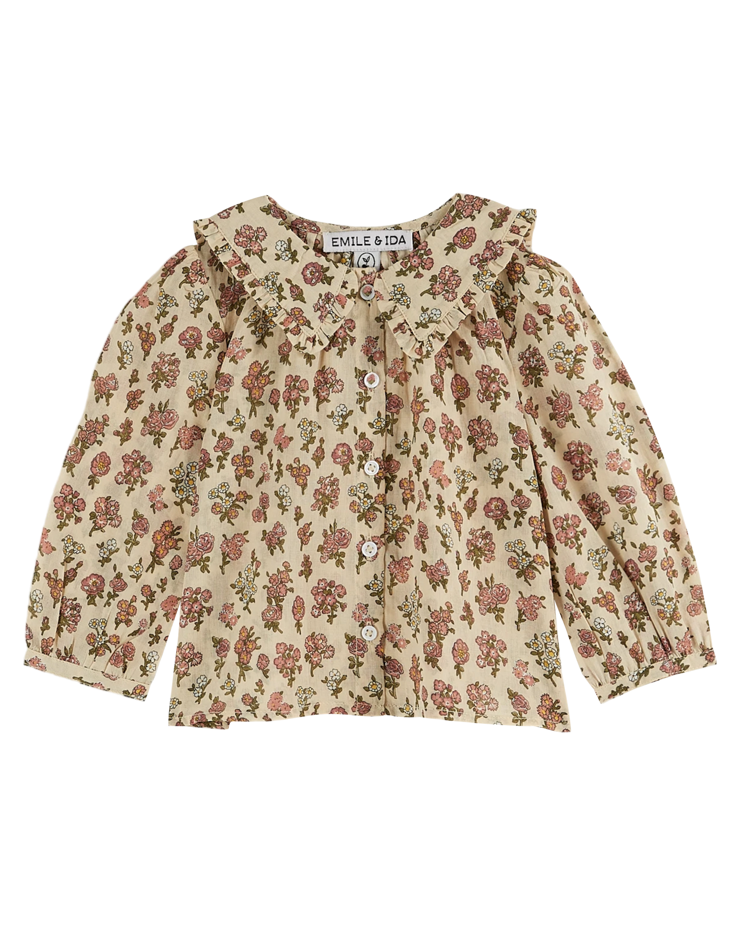 Blouse champêtre écru