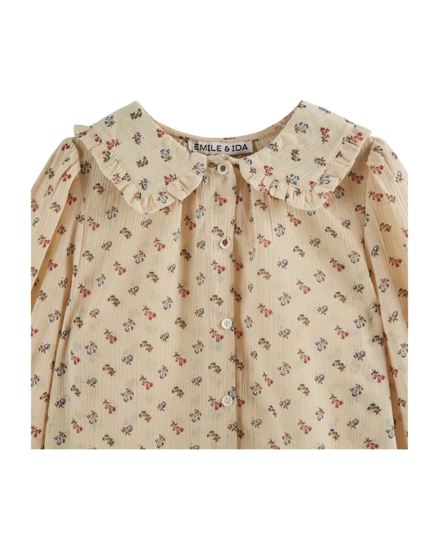 Blouse à fleurs Sorgue écru