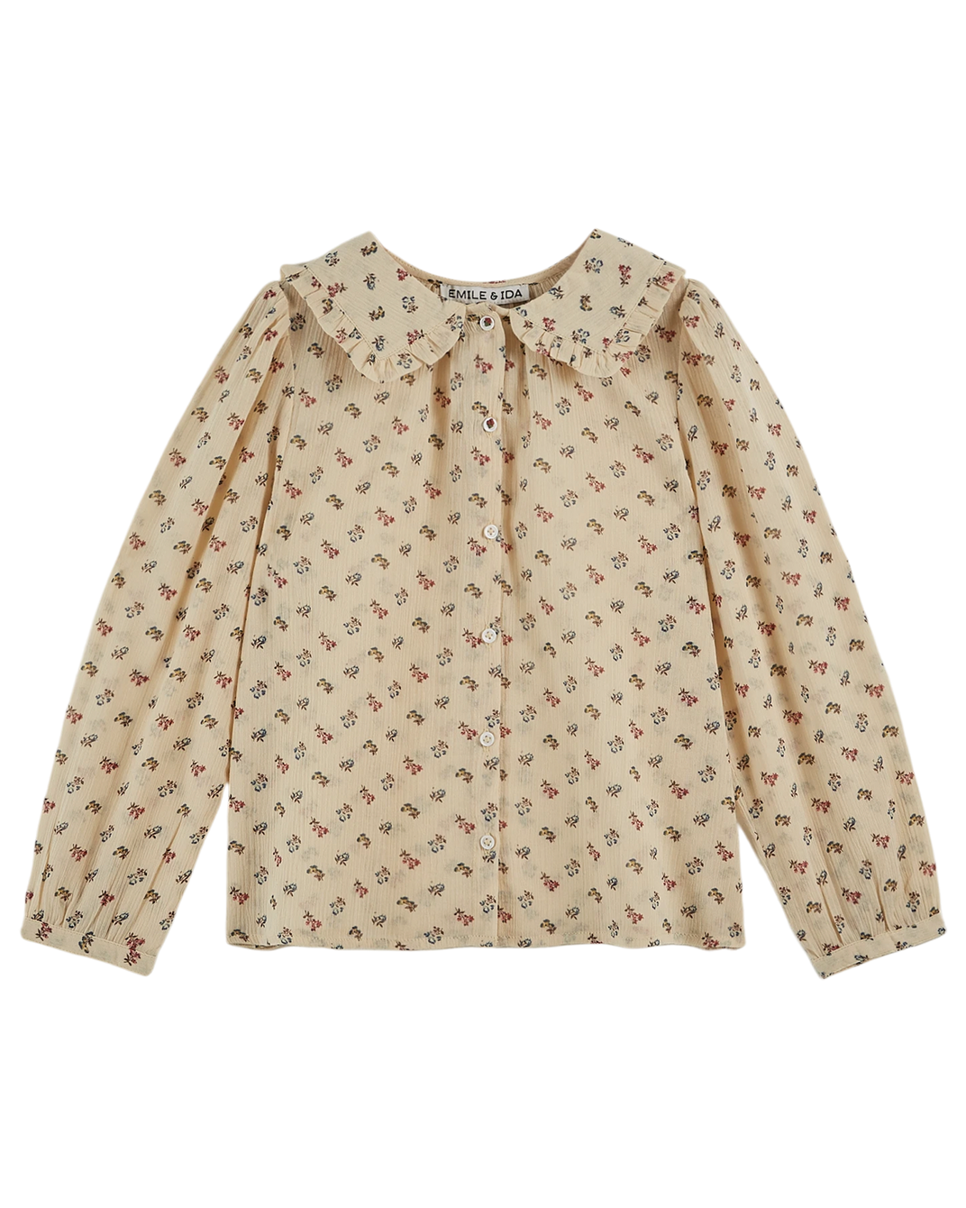 Blouse à fleurs Sorgue écru