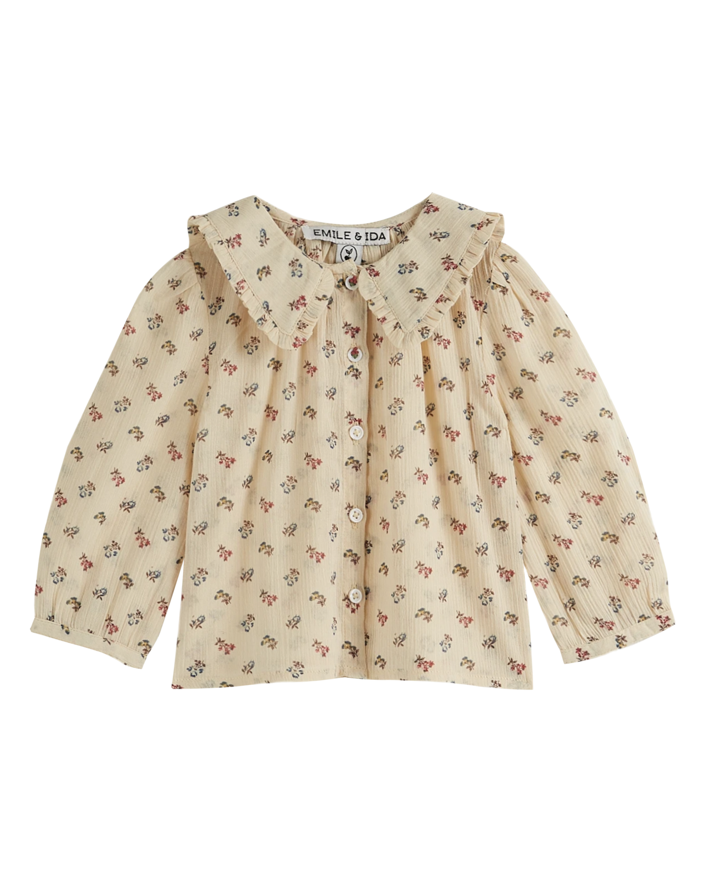 Blouse à fleurs Sorgue écru