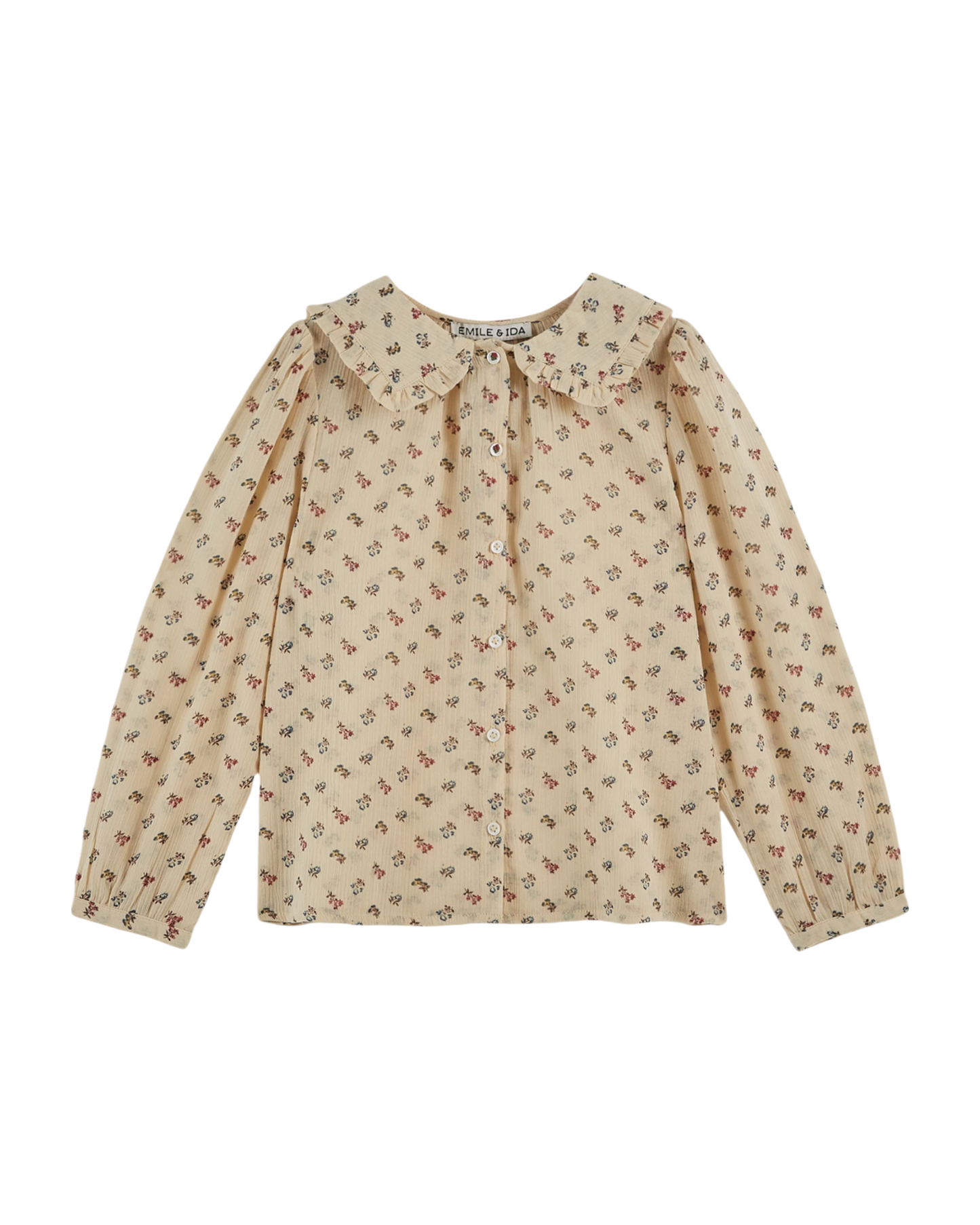 Blouse à fleurs Sorgue écru