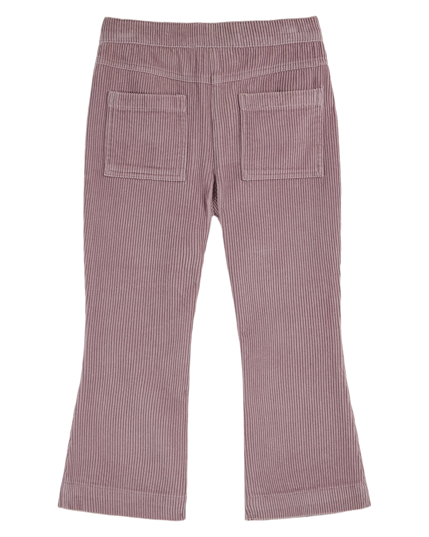 Pantalon évasé velours mauve