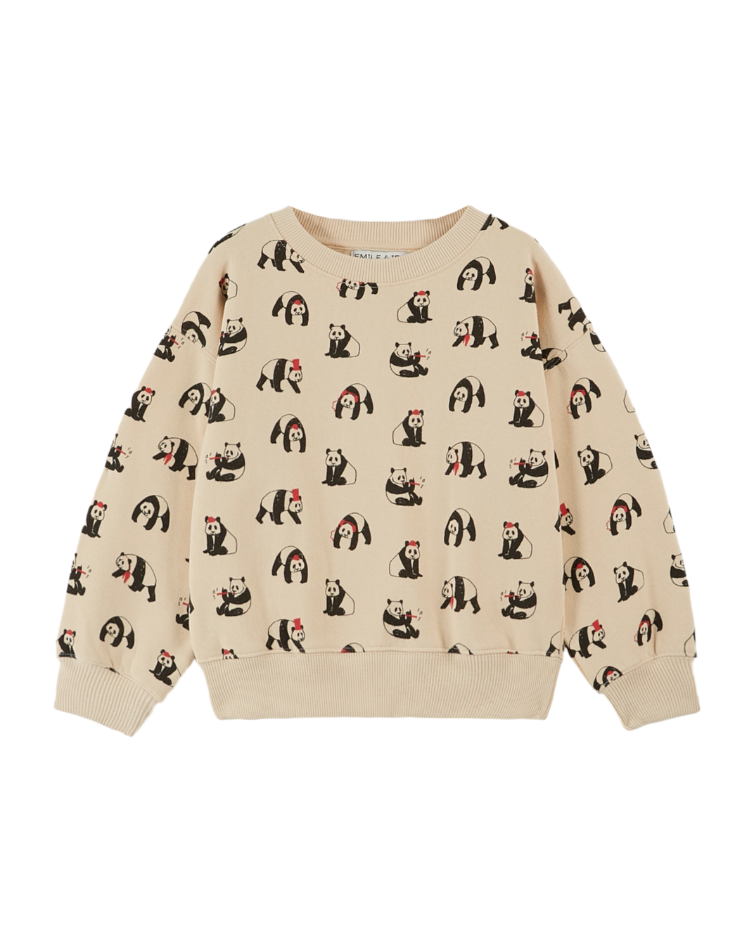 Sweat coton bio panda brioche