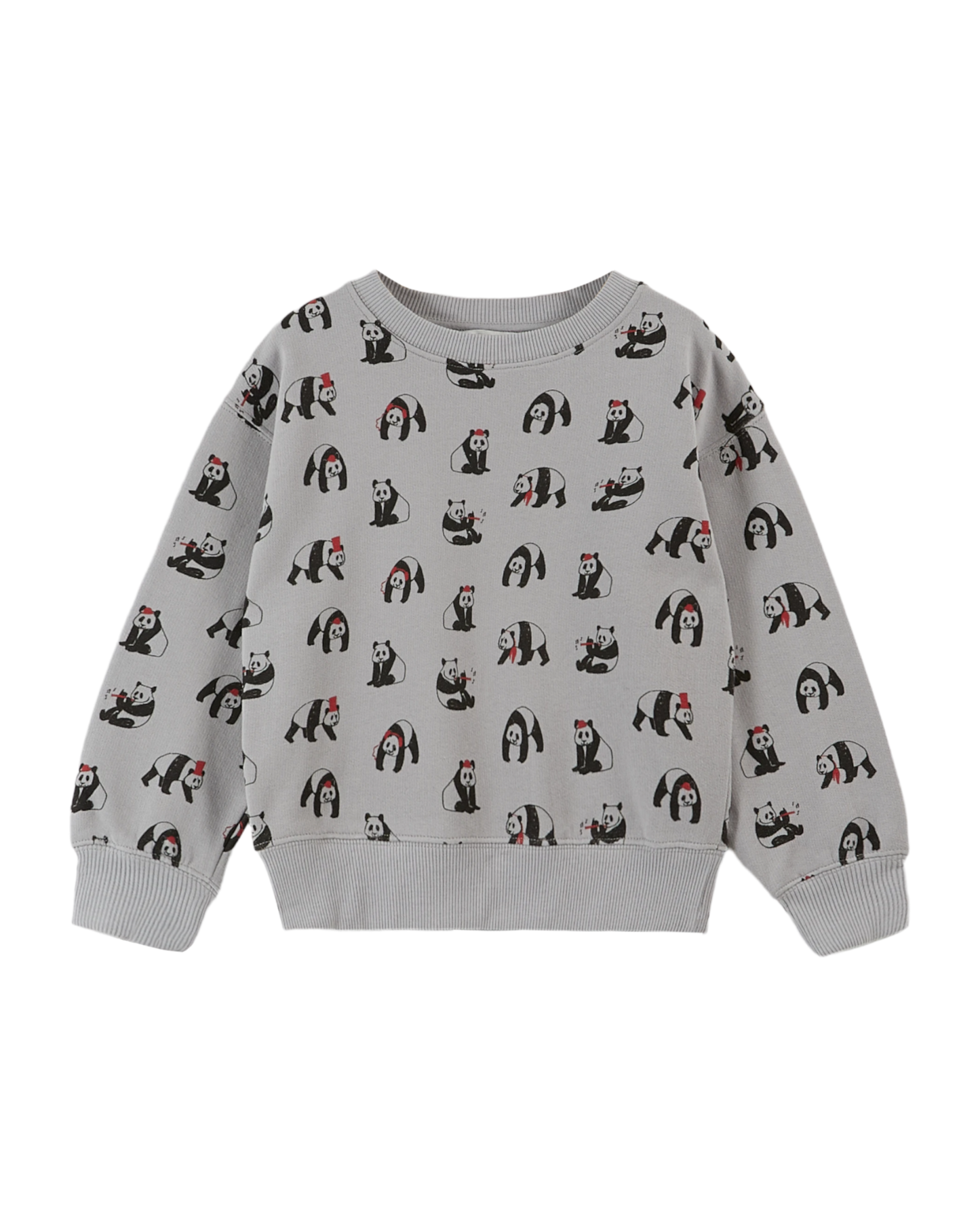 Sweat coton bio panda gris