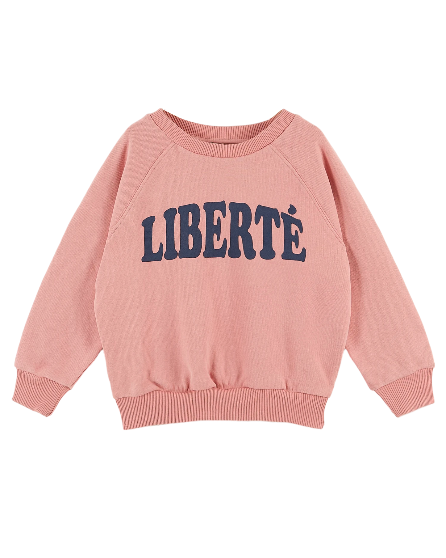 Sweat Liberté coton bio blush