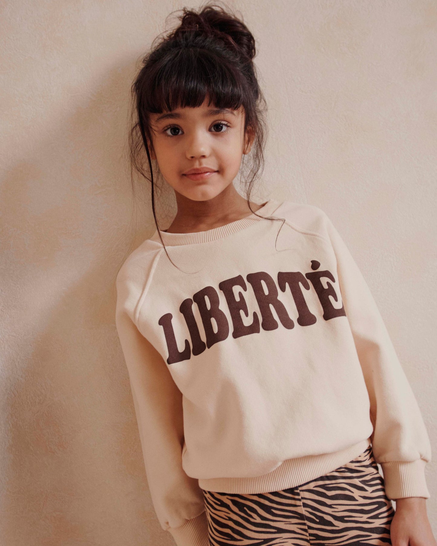 Sweat Liberté coton bio brioche