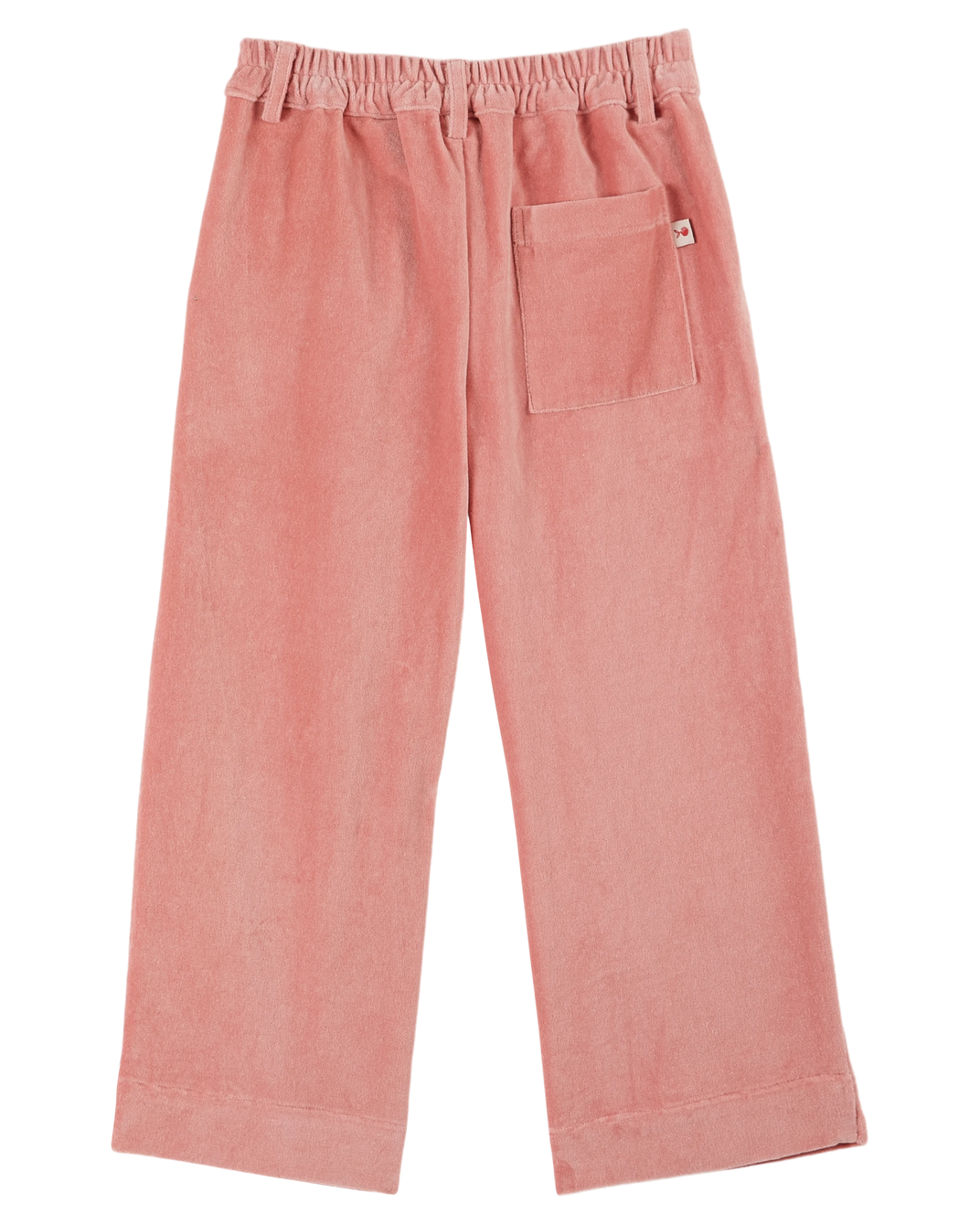 Pantalon droit velours blush