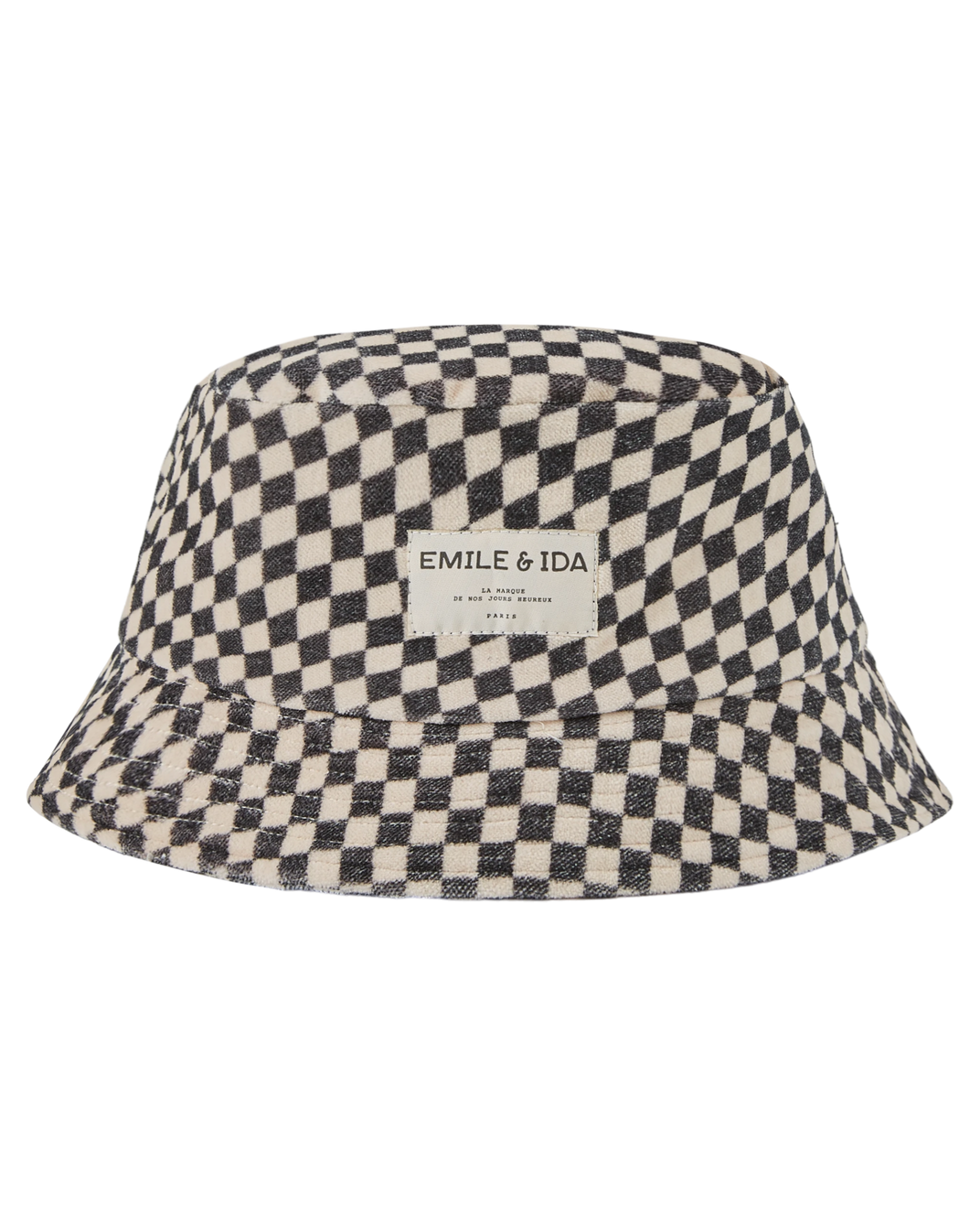 Bob velours enfant damier