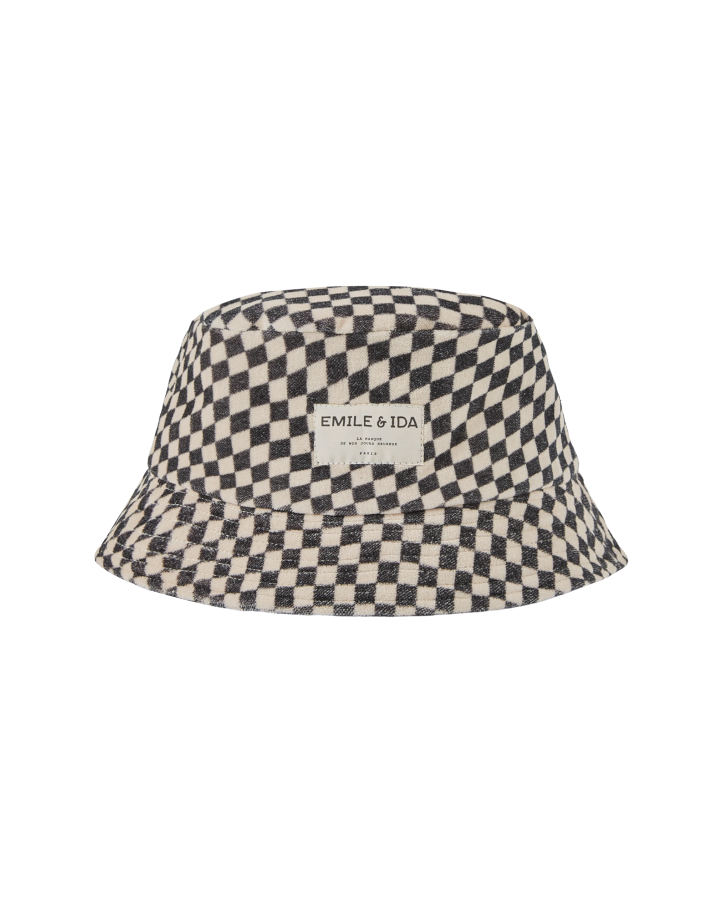 Bob velours enfant damier