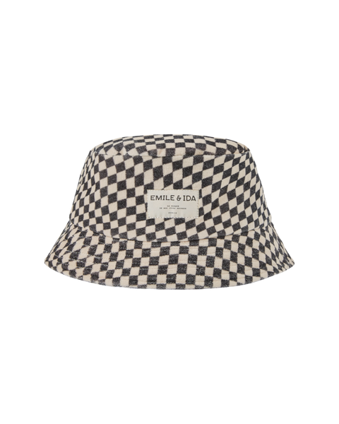 Bob velours enfant damier