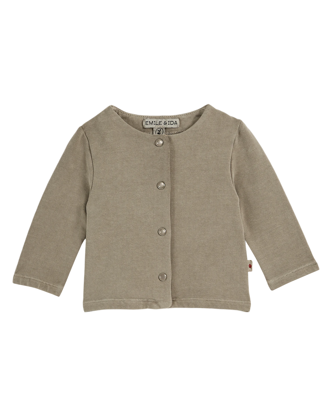 Cardigan coton et teinture bio gris