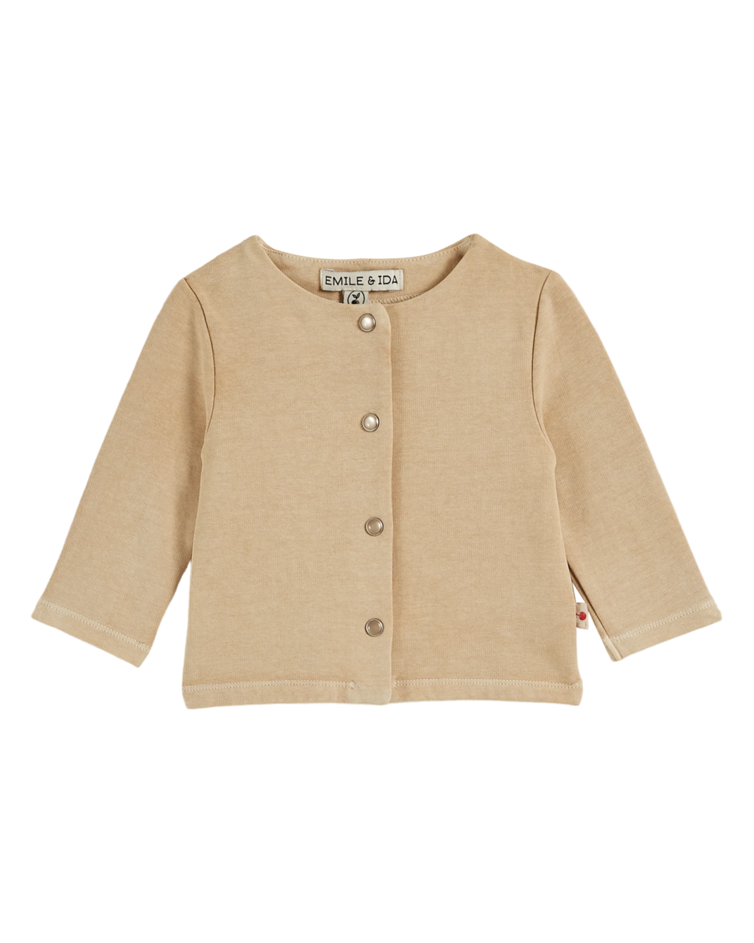 Cardigan coton et teinture bio beige