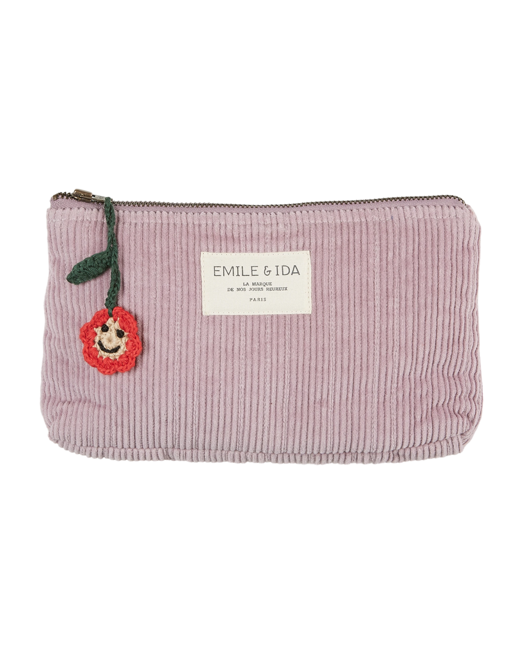 Petite trousse velours mauve