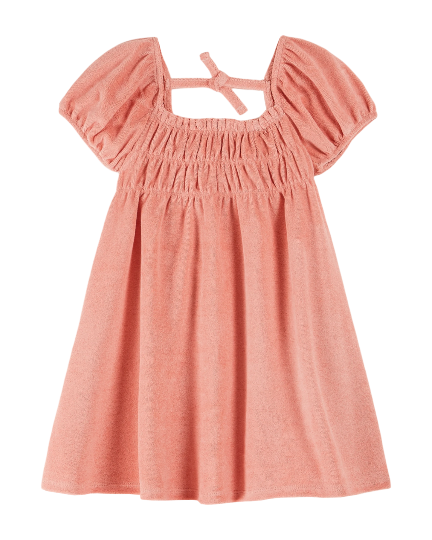 Robe éponge smockée blossom