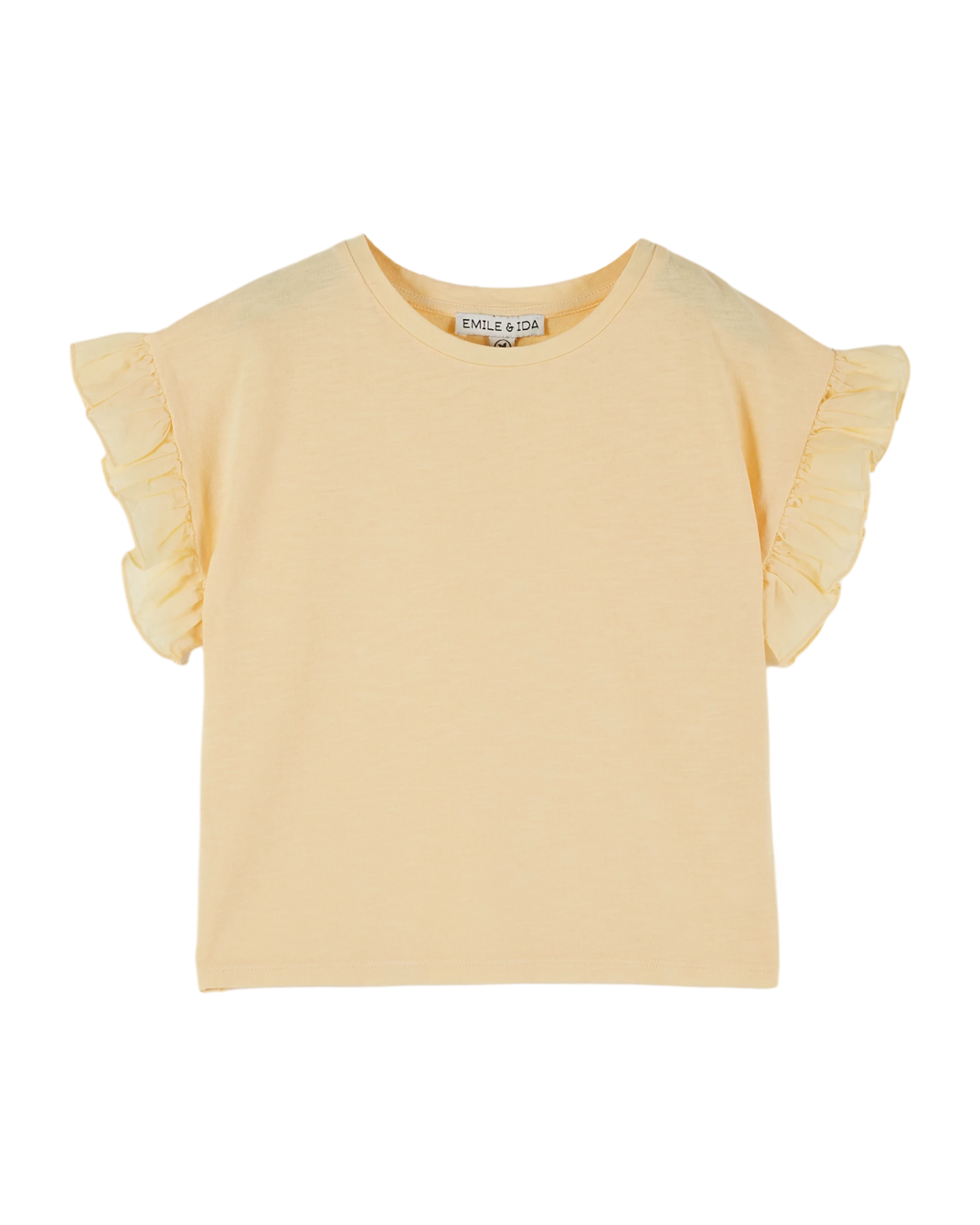 T-shirt coton et teinture bio volanté banane