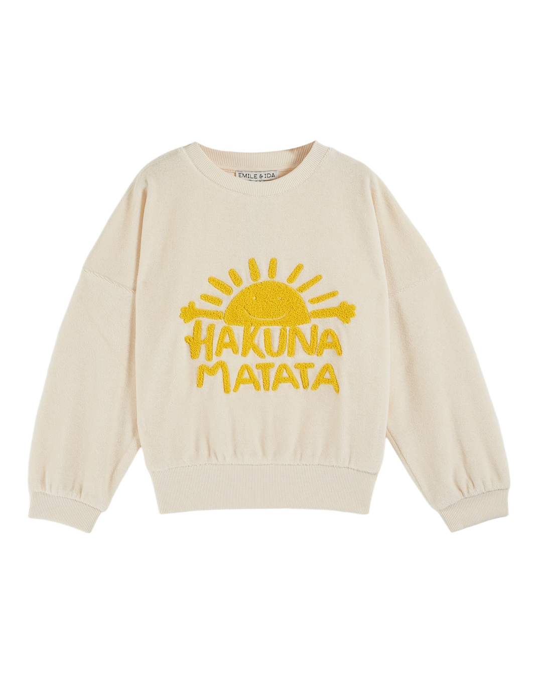 Sweat éponge Hakuna Matata crème