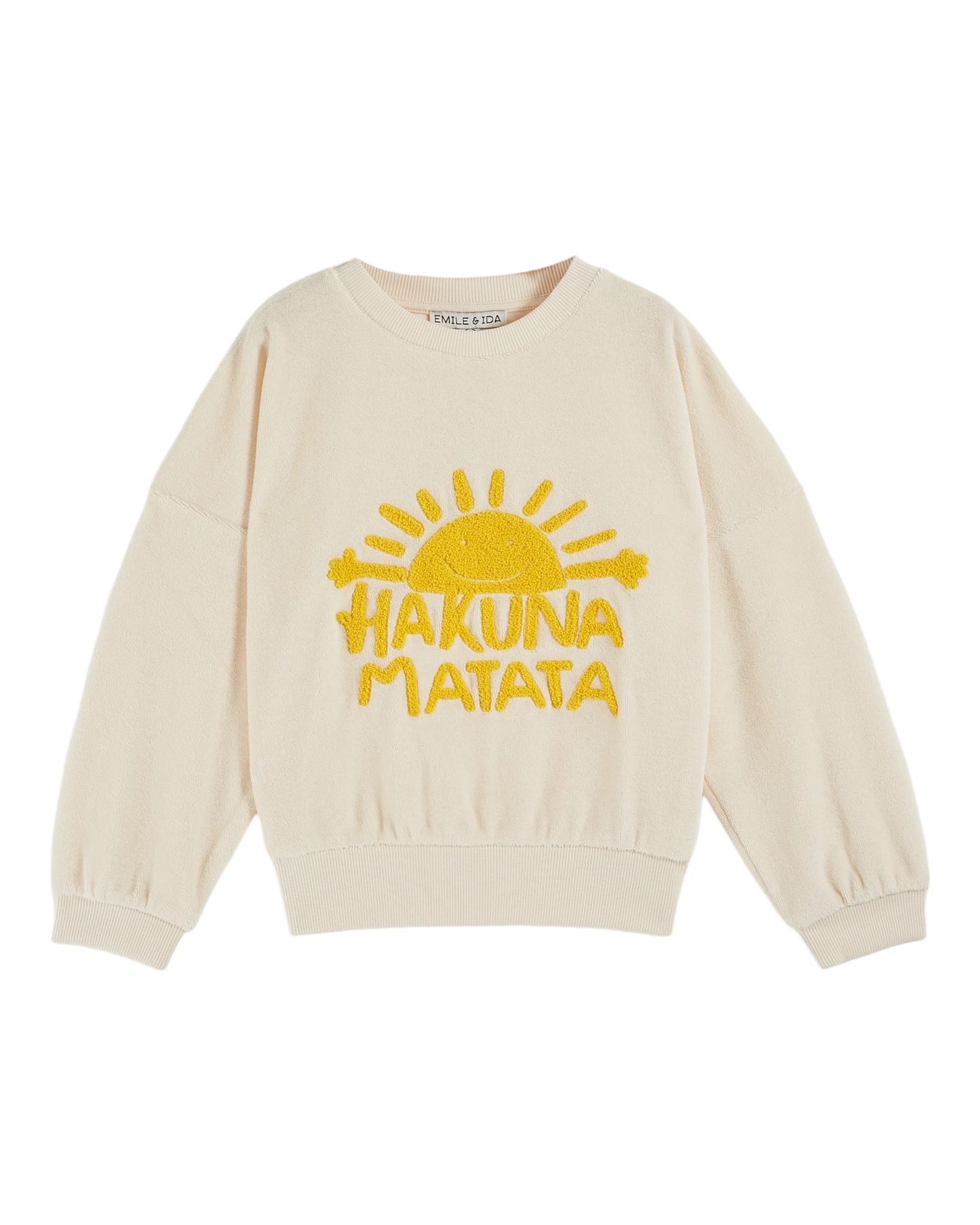 Sweat éponge Hakuna Matata crème