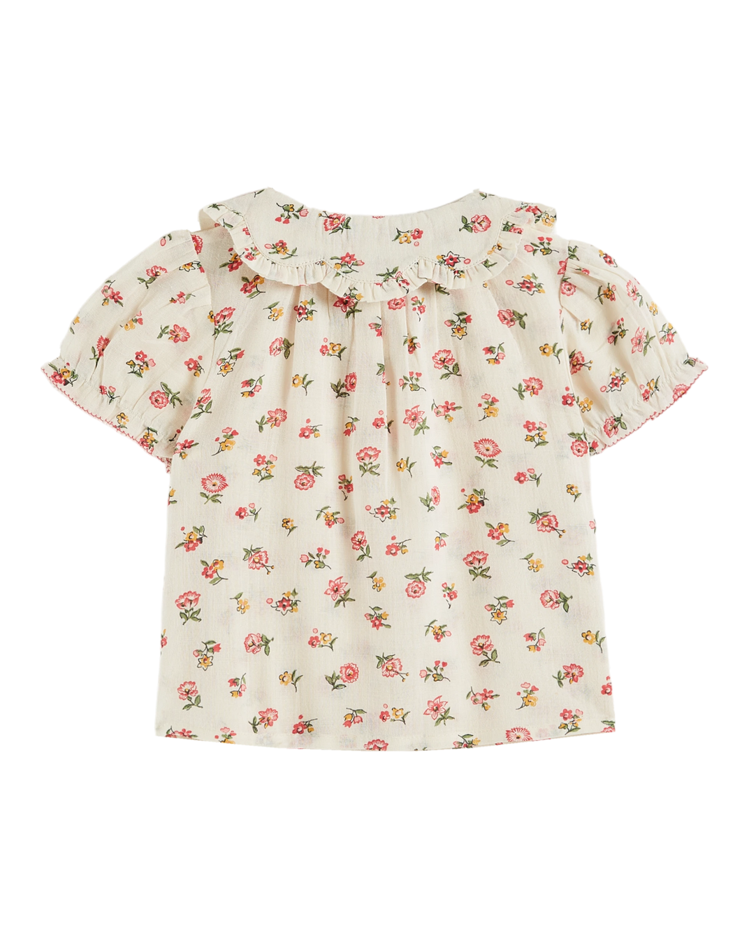 Blouse col fleurs Floresco