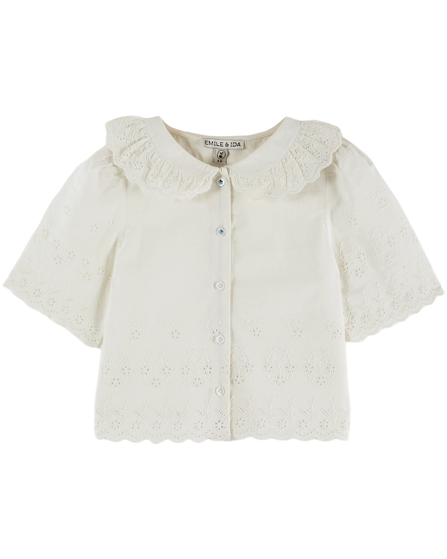 Blouse broderie anglaise blanc