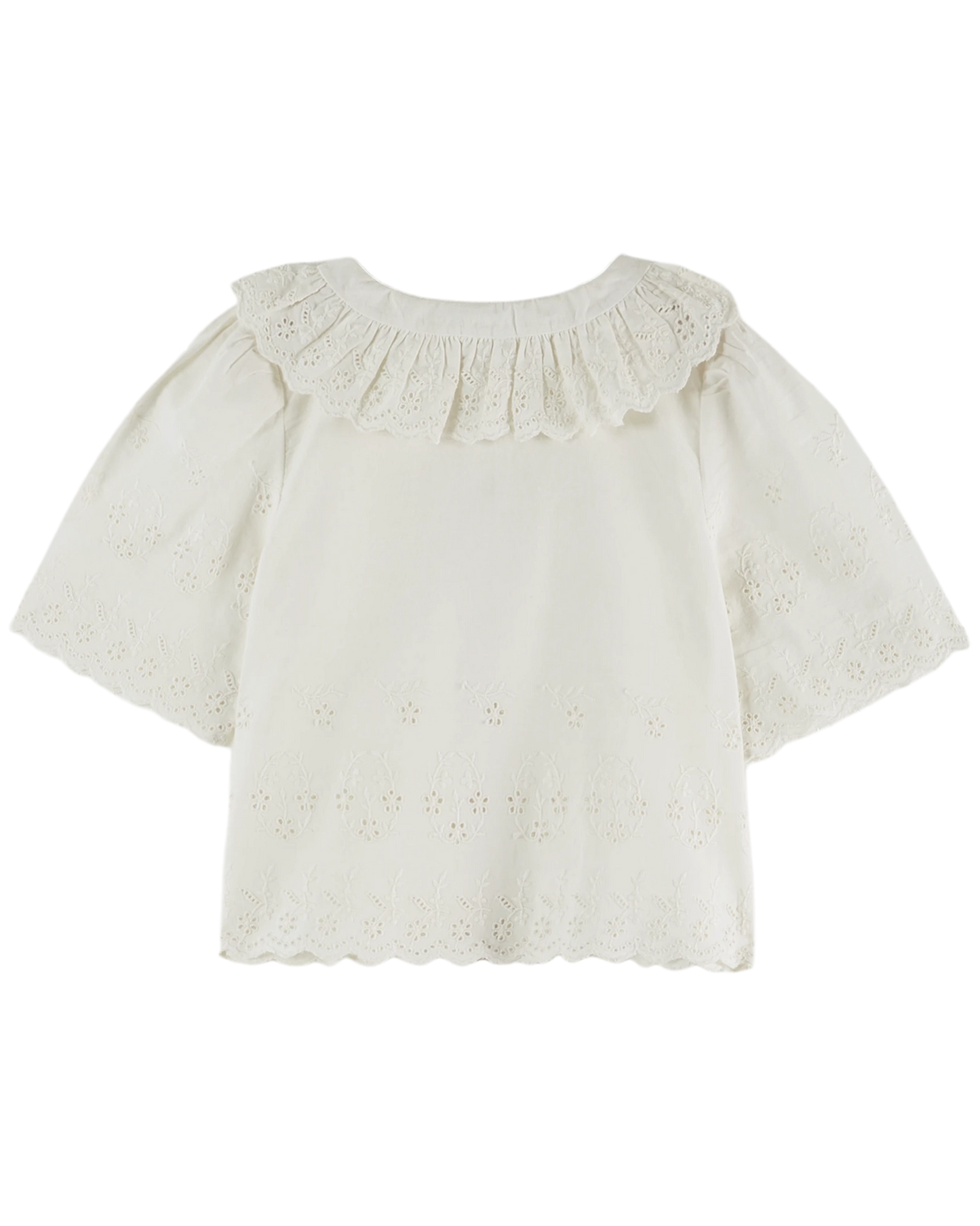 Blouse broderie anglaise blanc