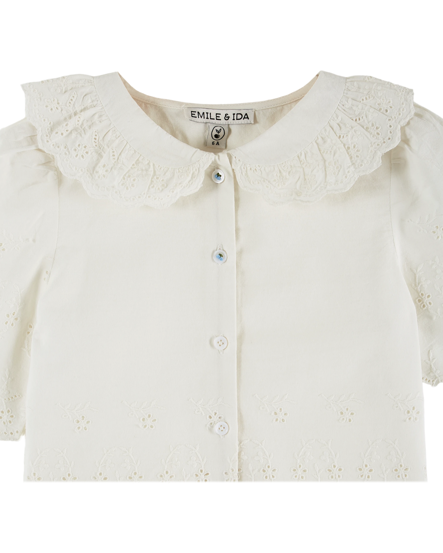 Blouse broderie anglaise blanc