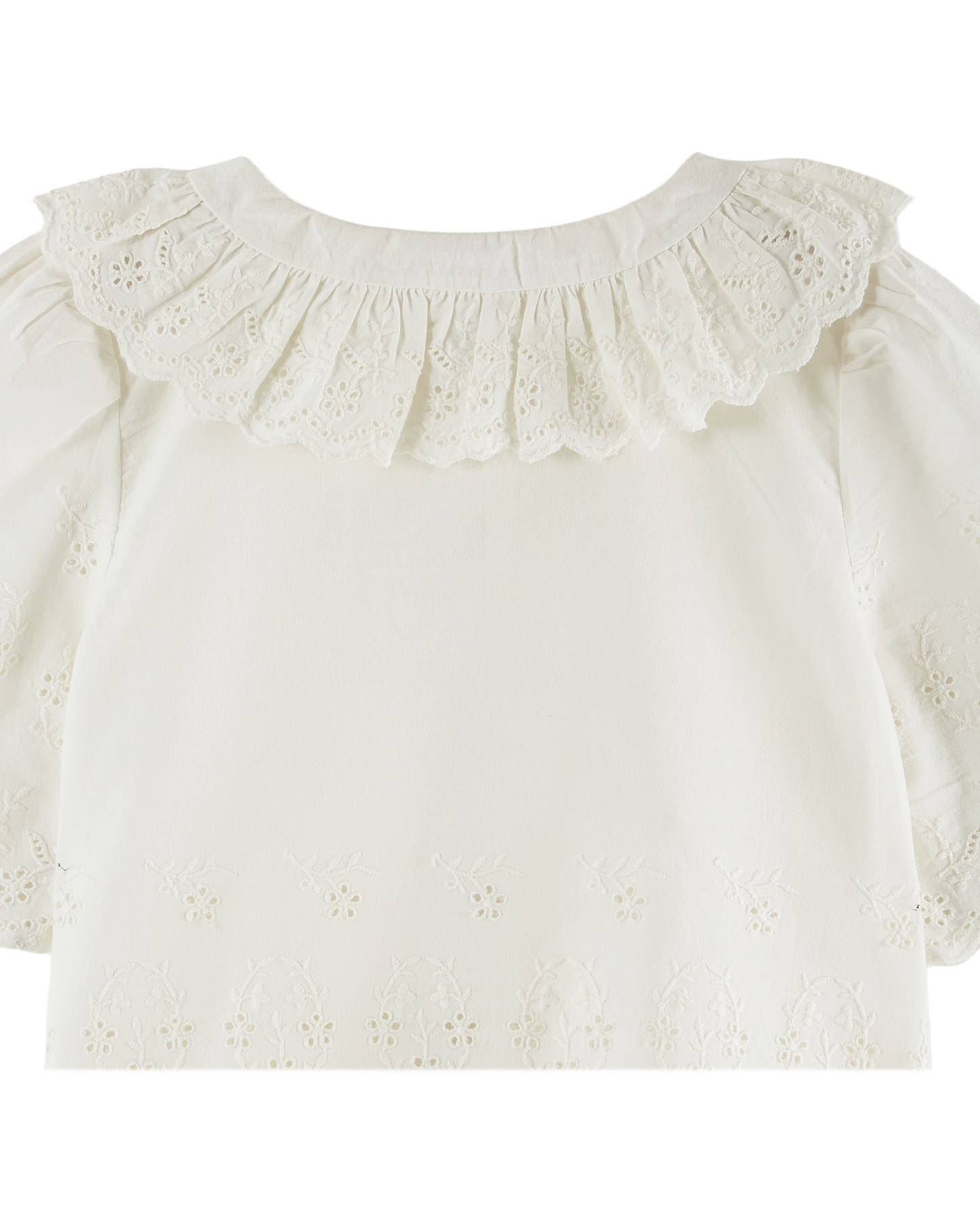 Blouse broderie anglaise blanc