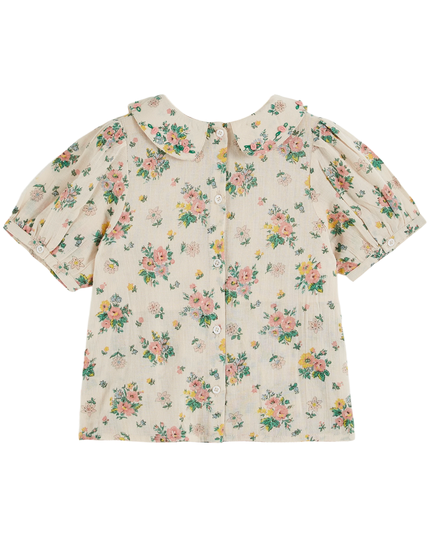 Blouse smockée printemps rose