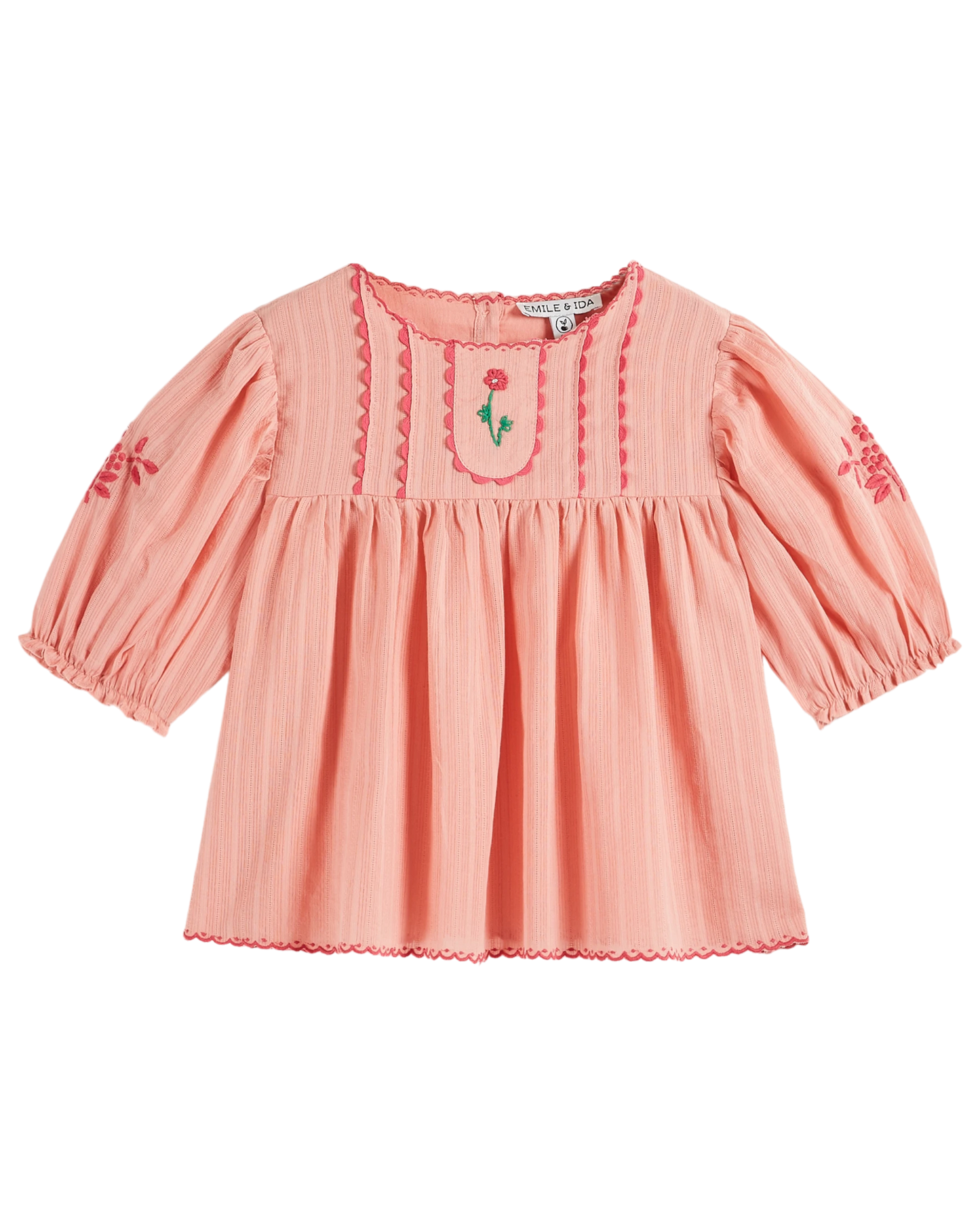 Blouse brodée main blossom