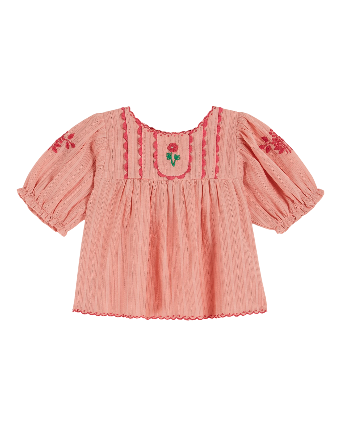 Blouse brodée main blossom