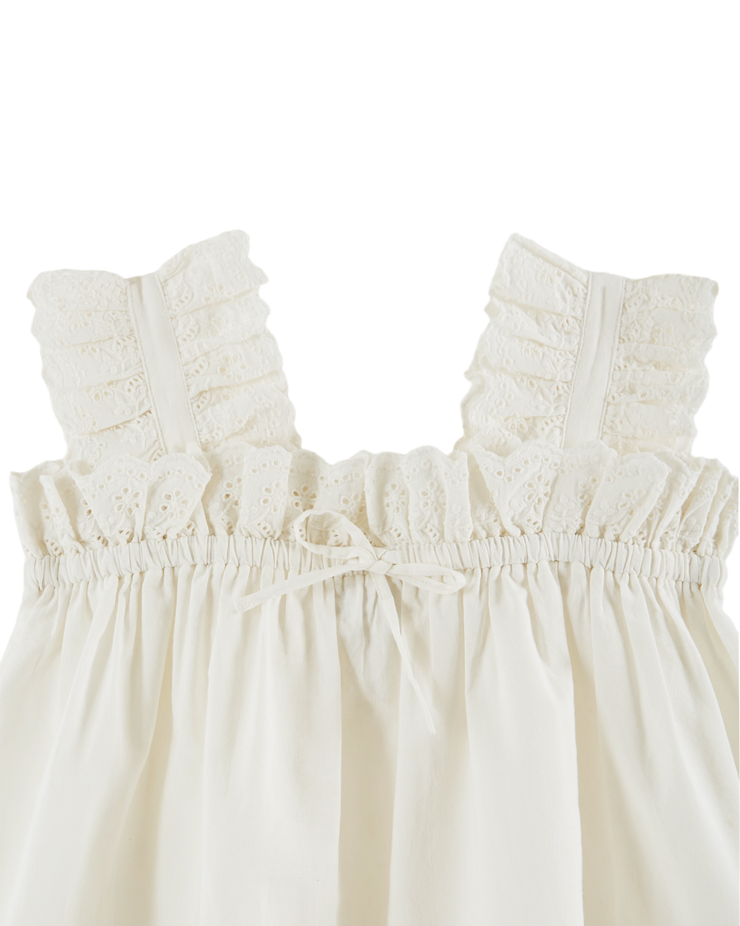 Top broderie anglaise blanc