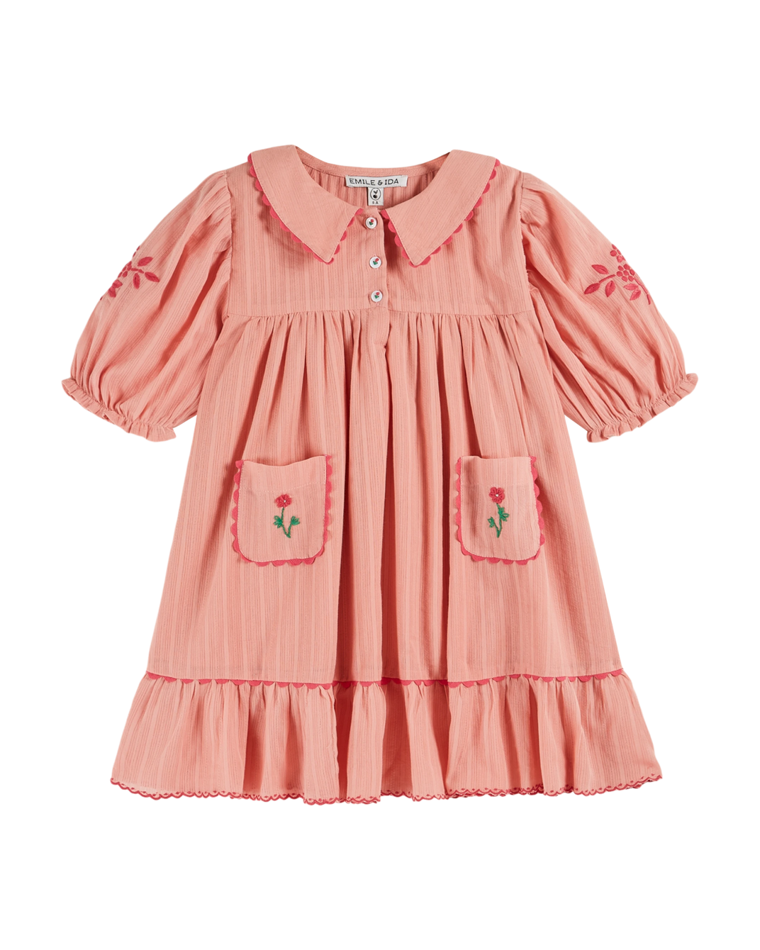 Robe brodée festonnée blossom