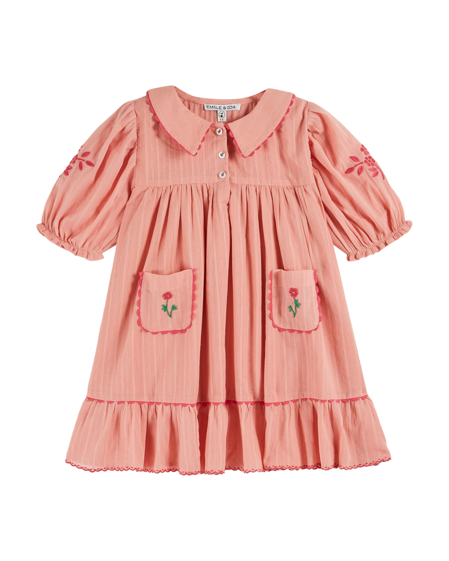 Robe brodée festonnée blossom