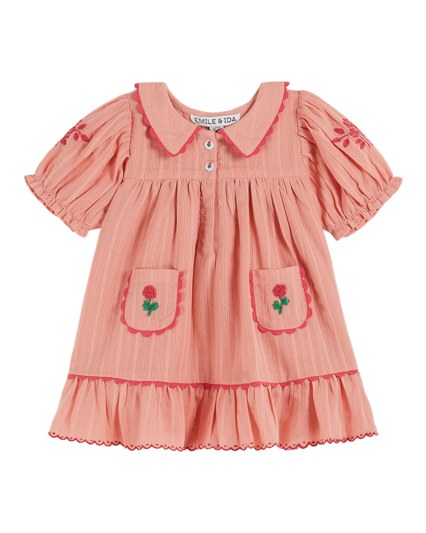 Robe brodée festonnée blossom