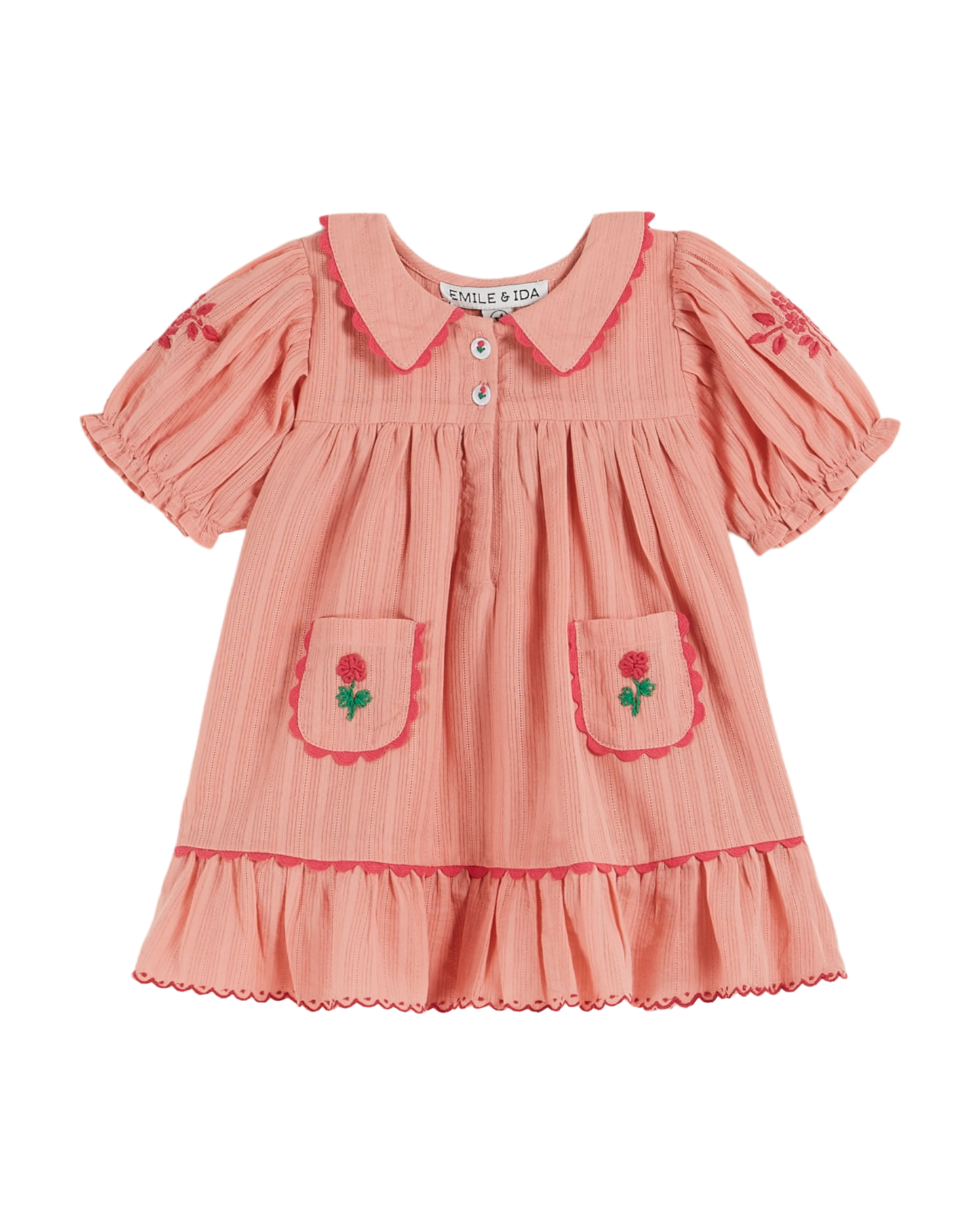 Robe brodée festonnée blossom