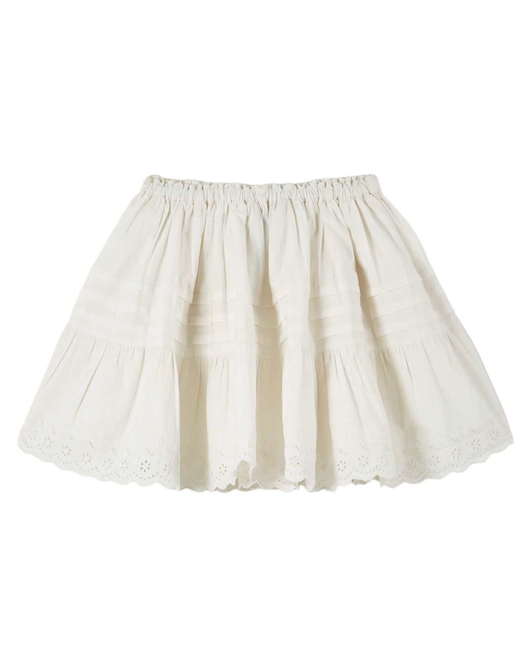 Jupe broderie anglaise blanc