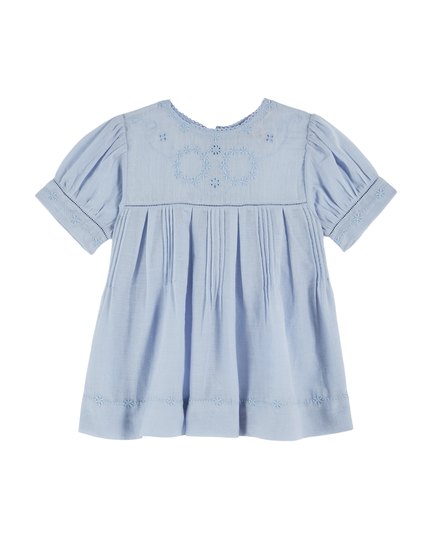 Robe bébé vintage écume