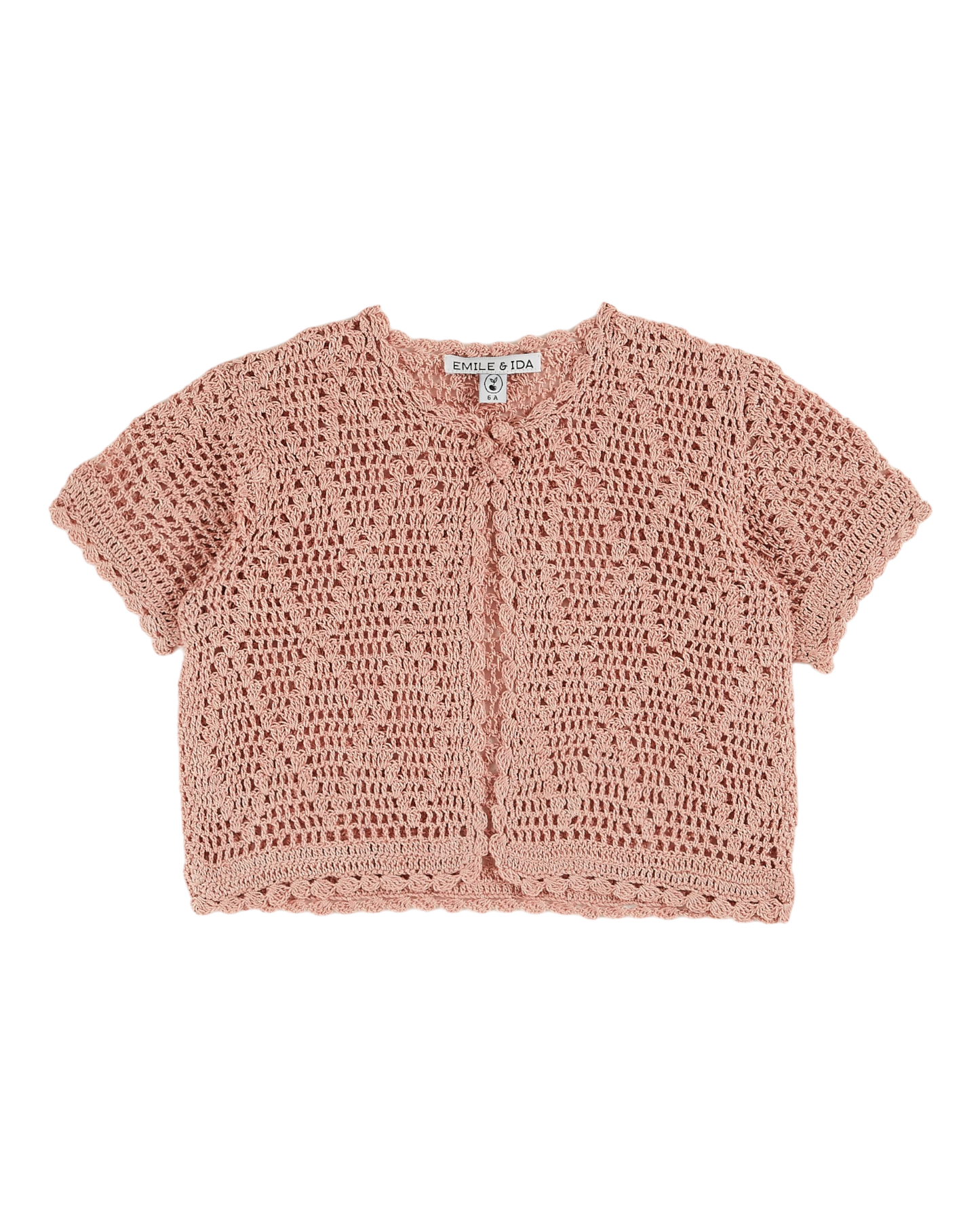 Cardigan fille crochet blossom