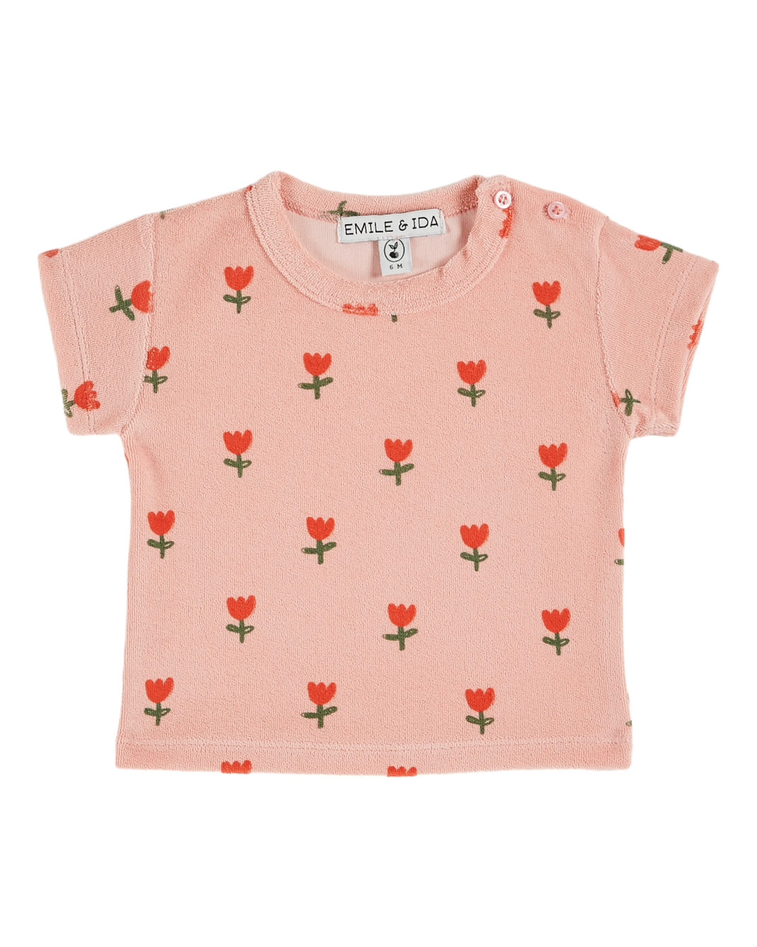 T-shirt bébé éponge tulipes blossom