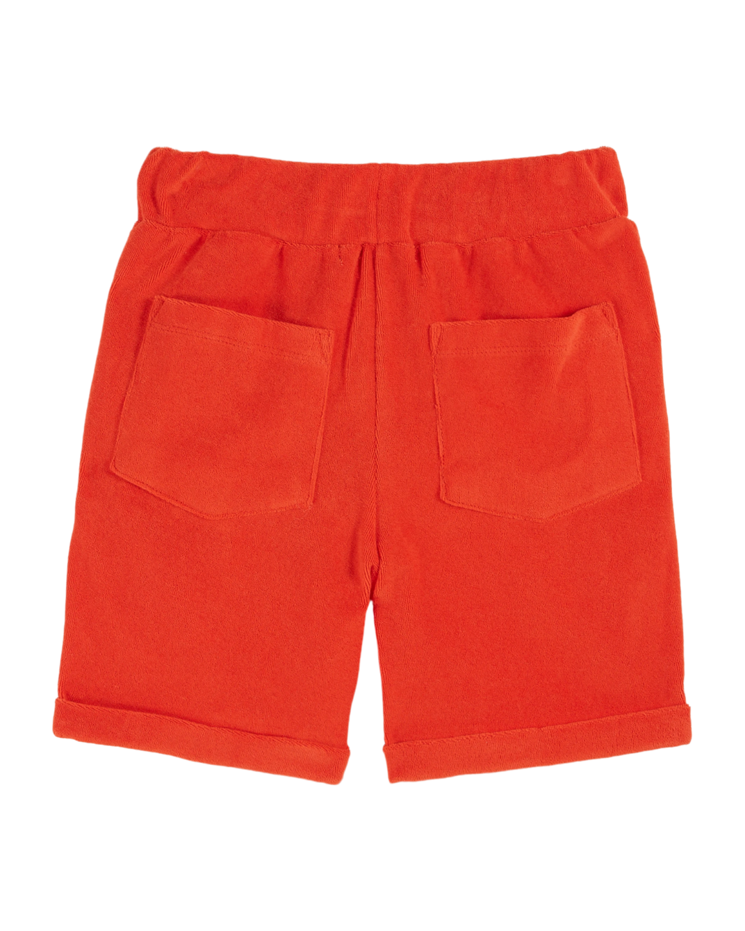 Short éponge uni rouge