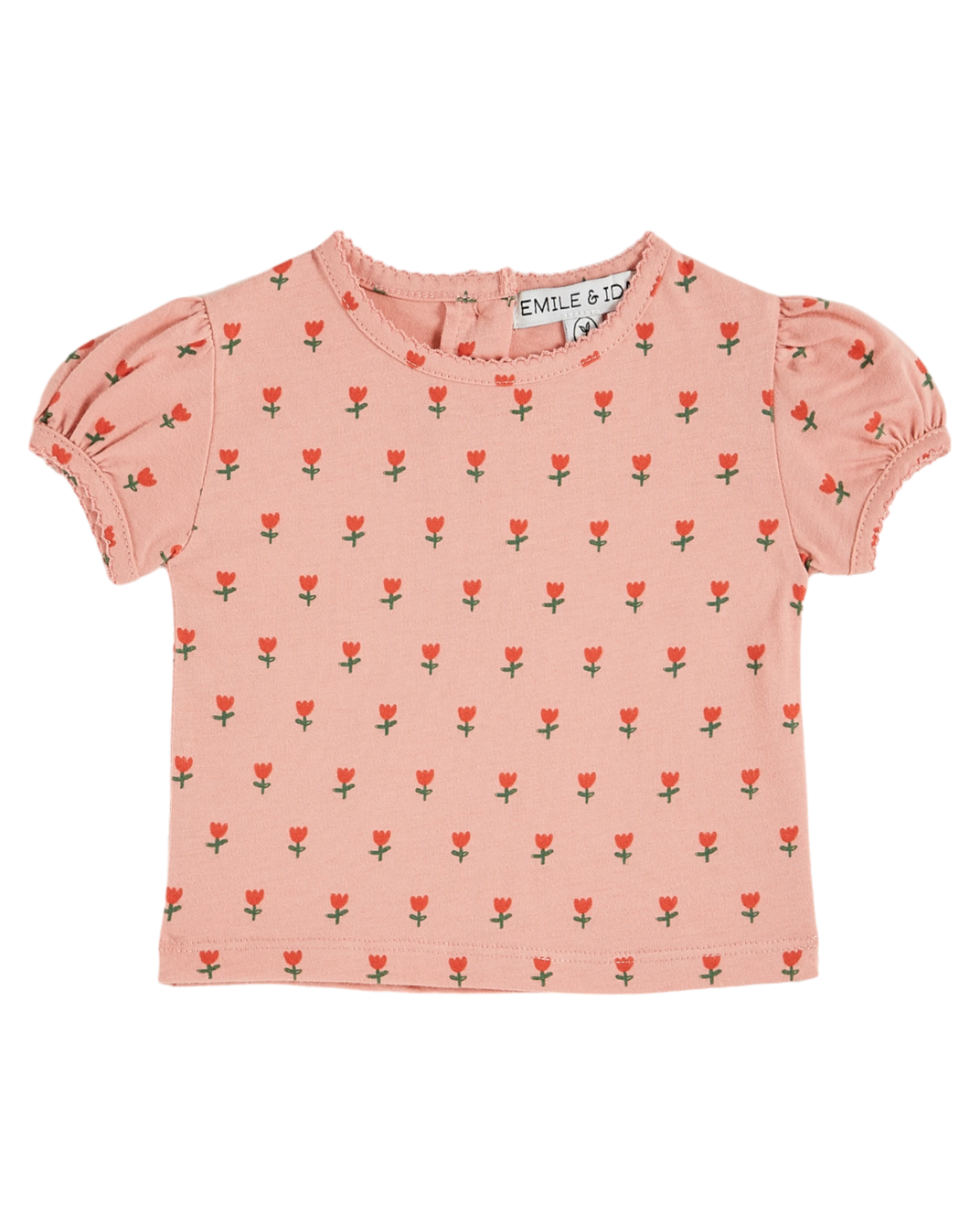 T-shirt bébé coton bio tulipes blossom