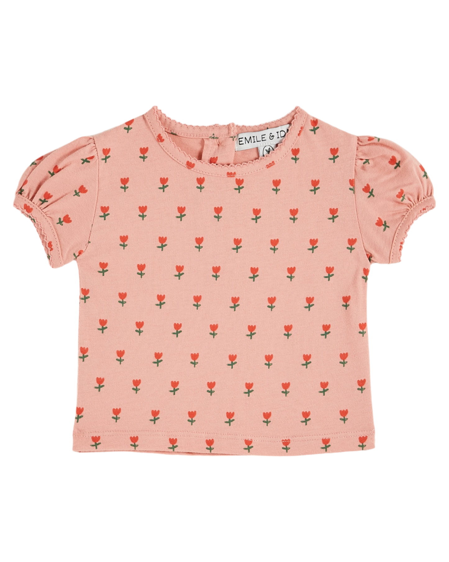 T-shirt bébé coton bio tulipes blossom